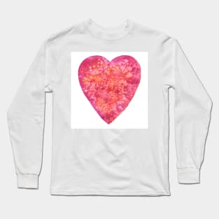 BE MY VALENTINE - watercolor heart painting Long Sleeve T-Shirt